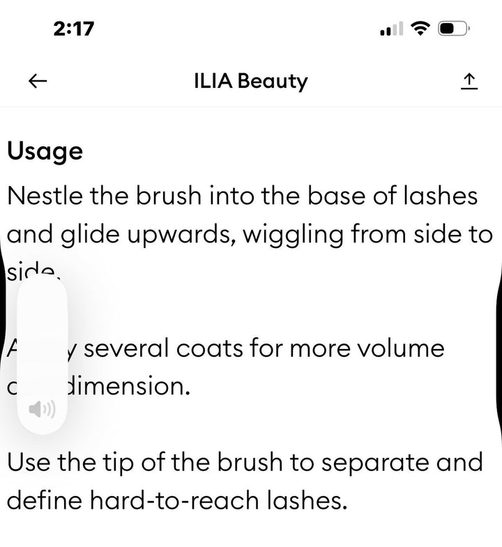 ILIA FULLEST VOLUMIZING MASCARA BRAND NEW