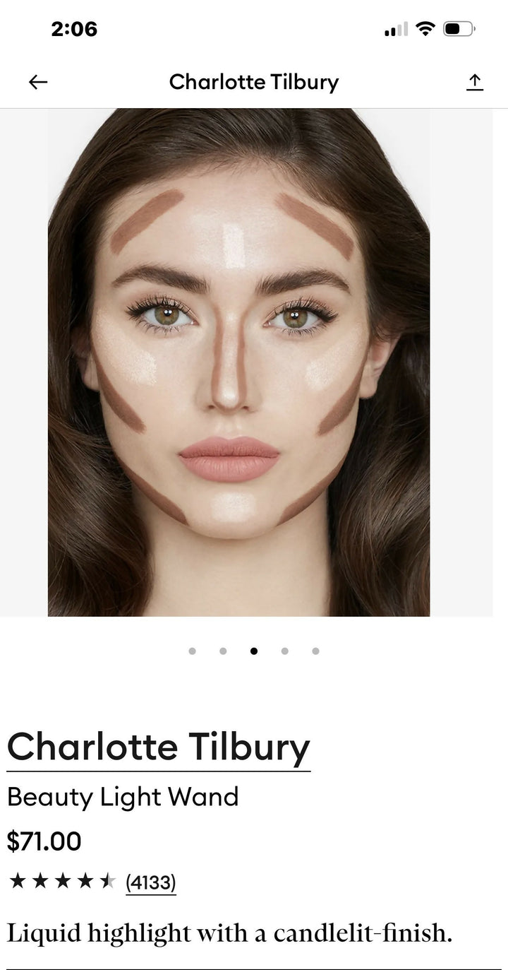 CHARLOTTE TILBURY BEAUTY LIGHT WAND HIGHLIGHTER IN PILLOW TALK BRAND NEW