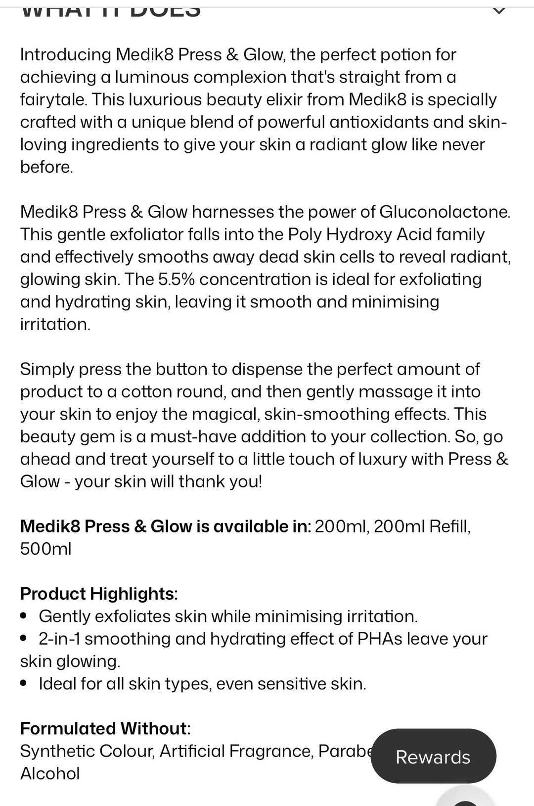 MEDIK8 PRESS & GLOW DAILY EXFOLIATING PHA TONIC WITH ENZYME ACTIVATOR BRAND NEW