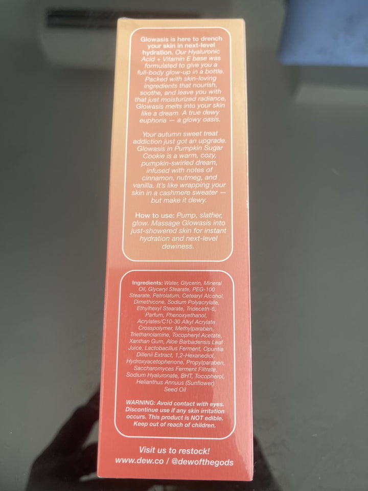 DEW OF THE GODS PUMPKIN SUGAR COOKIE BODY LOTION