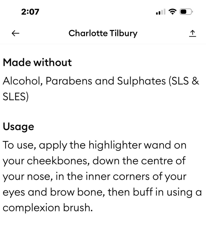 CHARLOTTE TILBURY BEAUTY LIGHT WAND HIGHLIGHTER IN PILLOW TALK BRAND NEW
