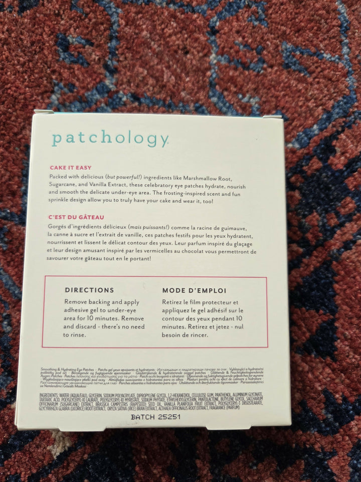 Patchology Want Cake Smoothing & Hydrating Eye Patches 5 pack