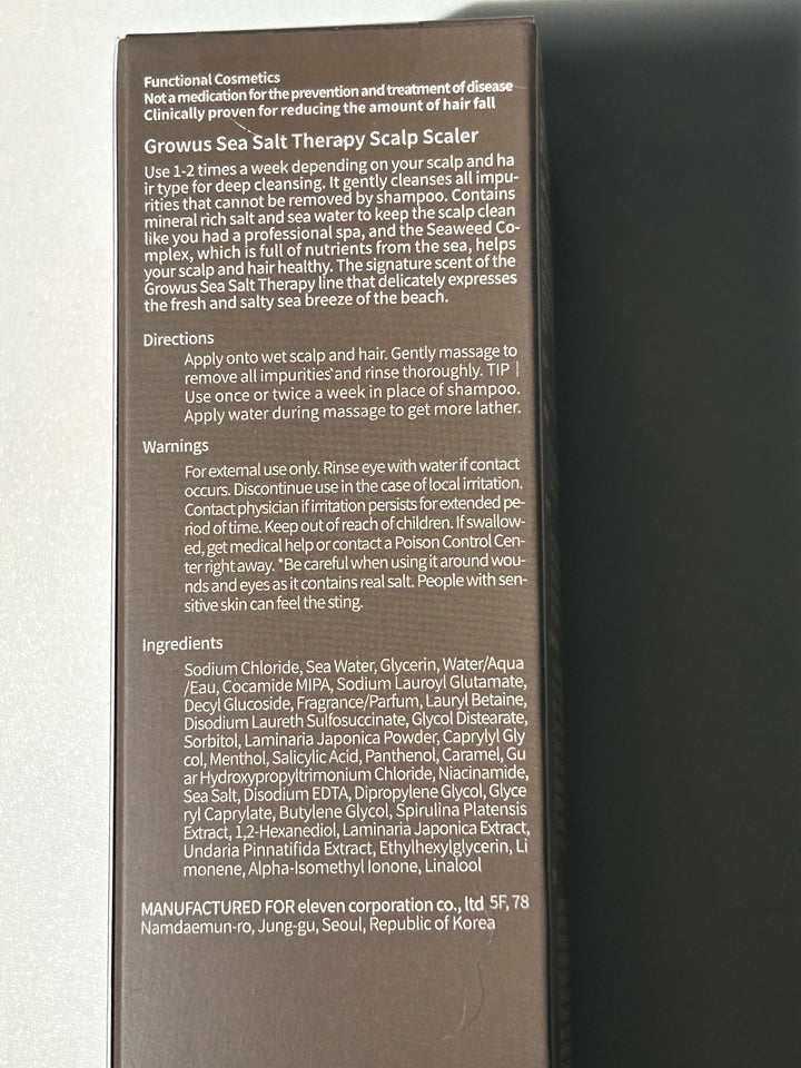 GROWUS Sea Salt Therapy Scalp Scaler (Korean)