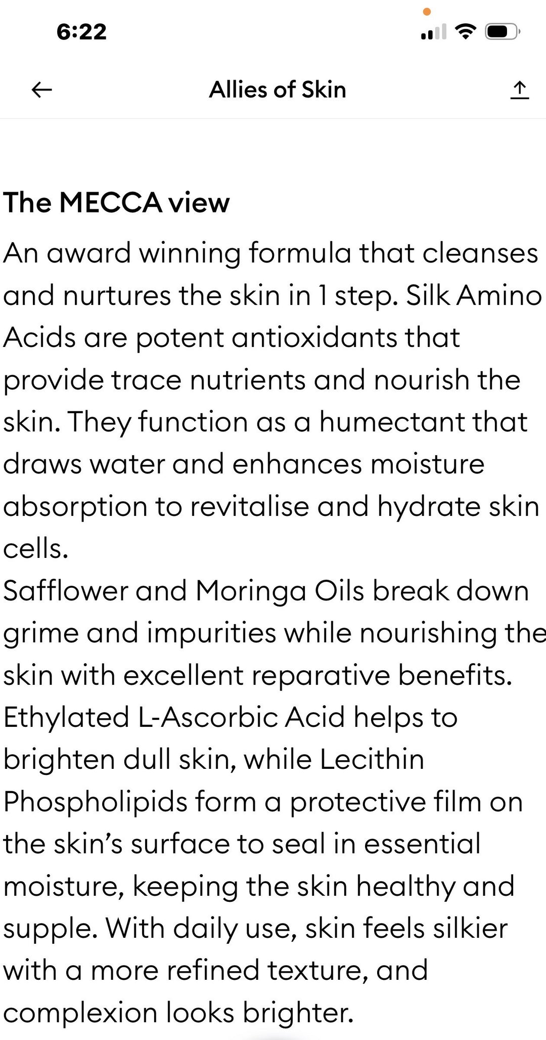ALLIES OF THE SKIN MOLECULAR SILK AMINO HYDRATING CLEANSER BRAND NEW