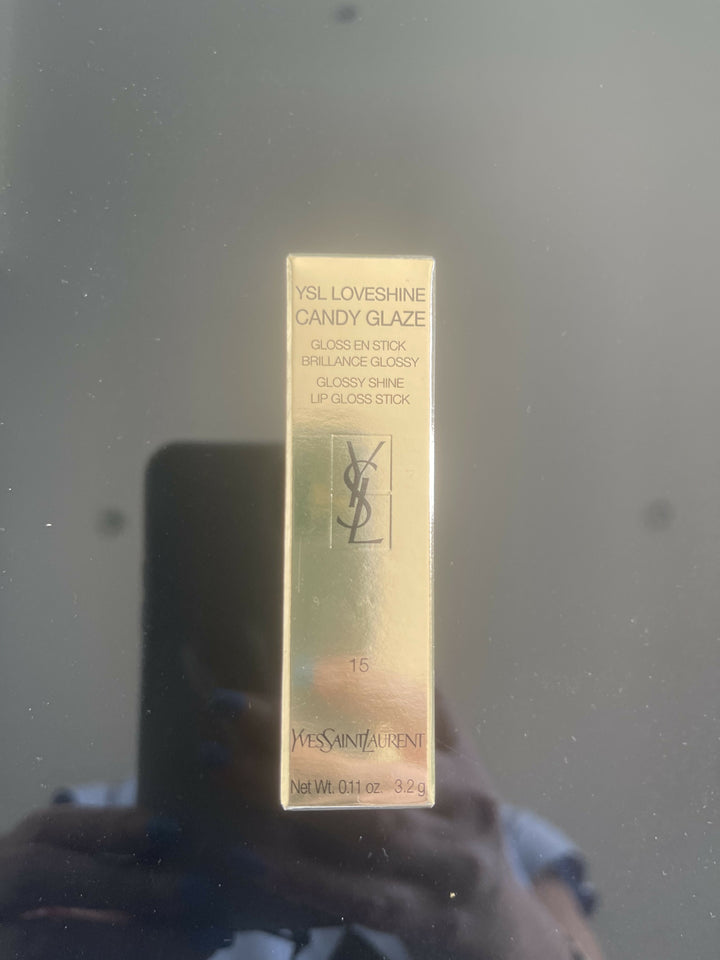 YSL LOVESHINE CANDY GLAZE LIPSTICK IN SHOWCASING NUDE BRAND NEW