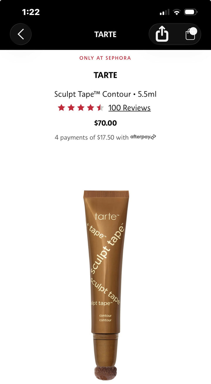 TARTE SHAPE TAPE CONTOUR IN MEDIUM COOL BRONZE BRAND NEW