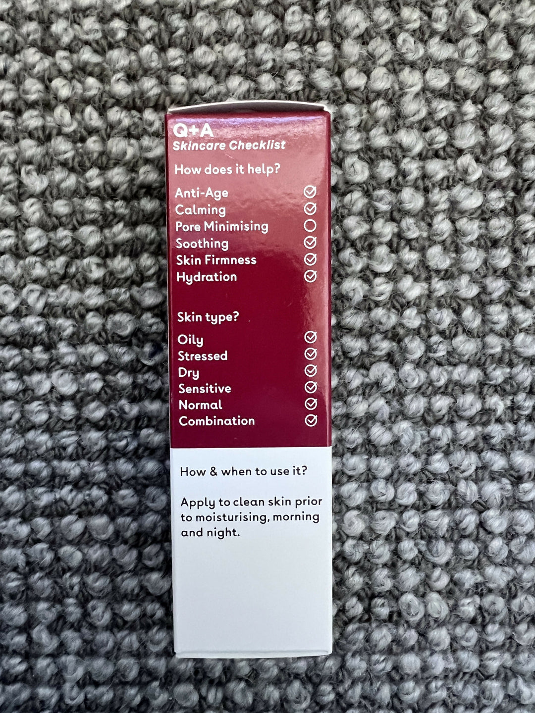 Q + A Hyaluronic Acid Facial Serum