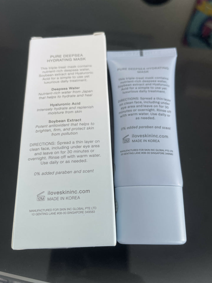 SKIN INC PURE DEEPSEA HYDRATING MASK