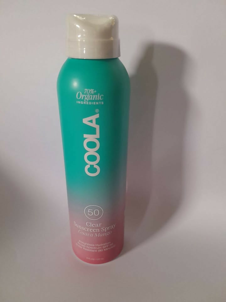 Coola Clear Sunscreen Spray SPF50 Guava Mango 177ml