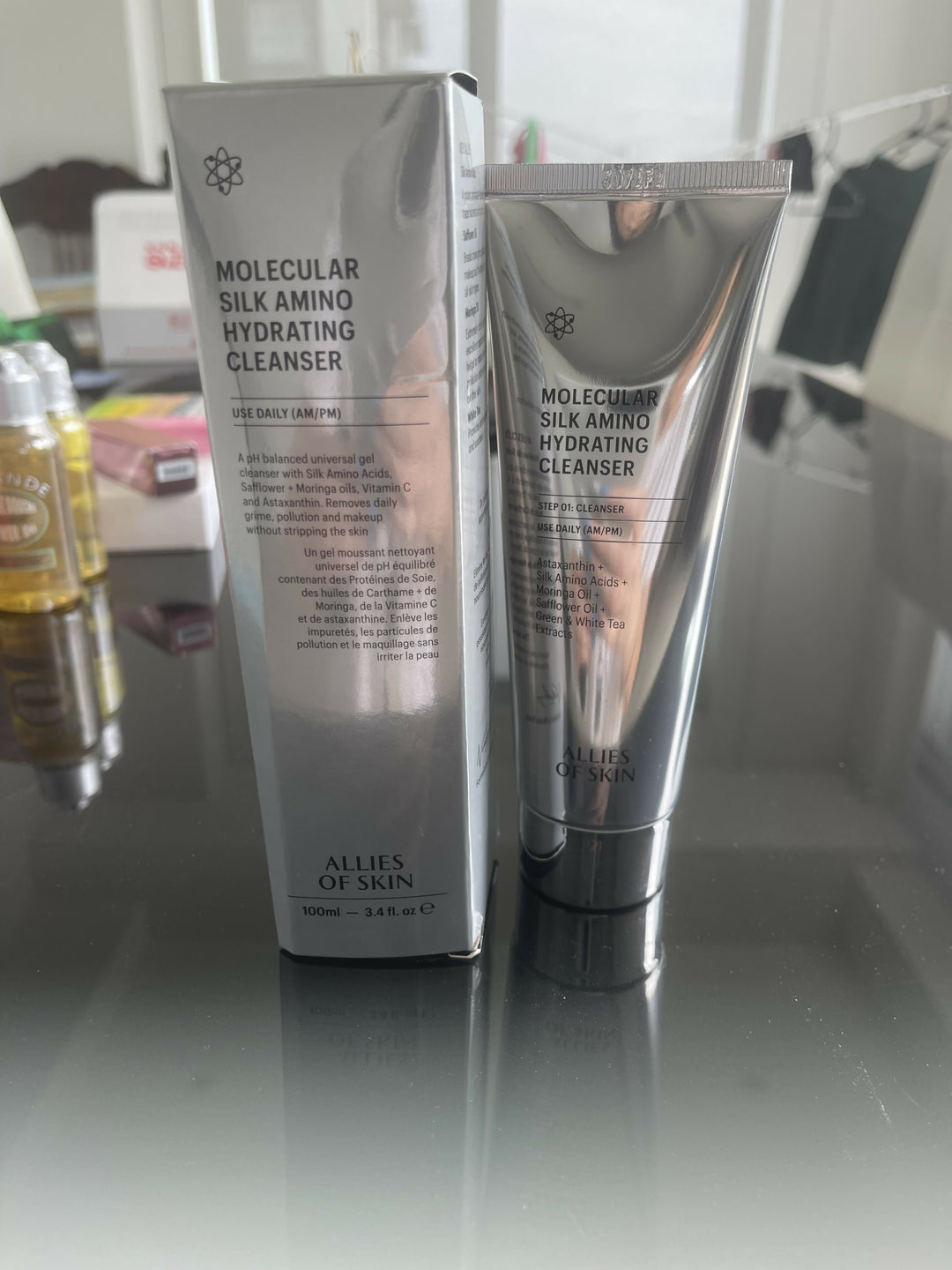 ALLIES OF THE SKIN MOLECULAR SILK AMINO HYDRATING CLEANSER BRAND NEW