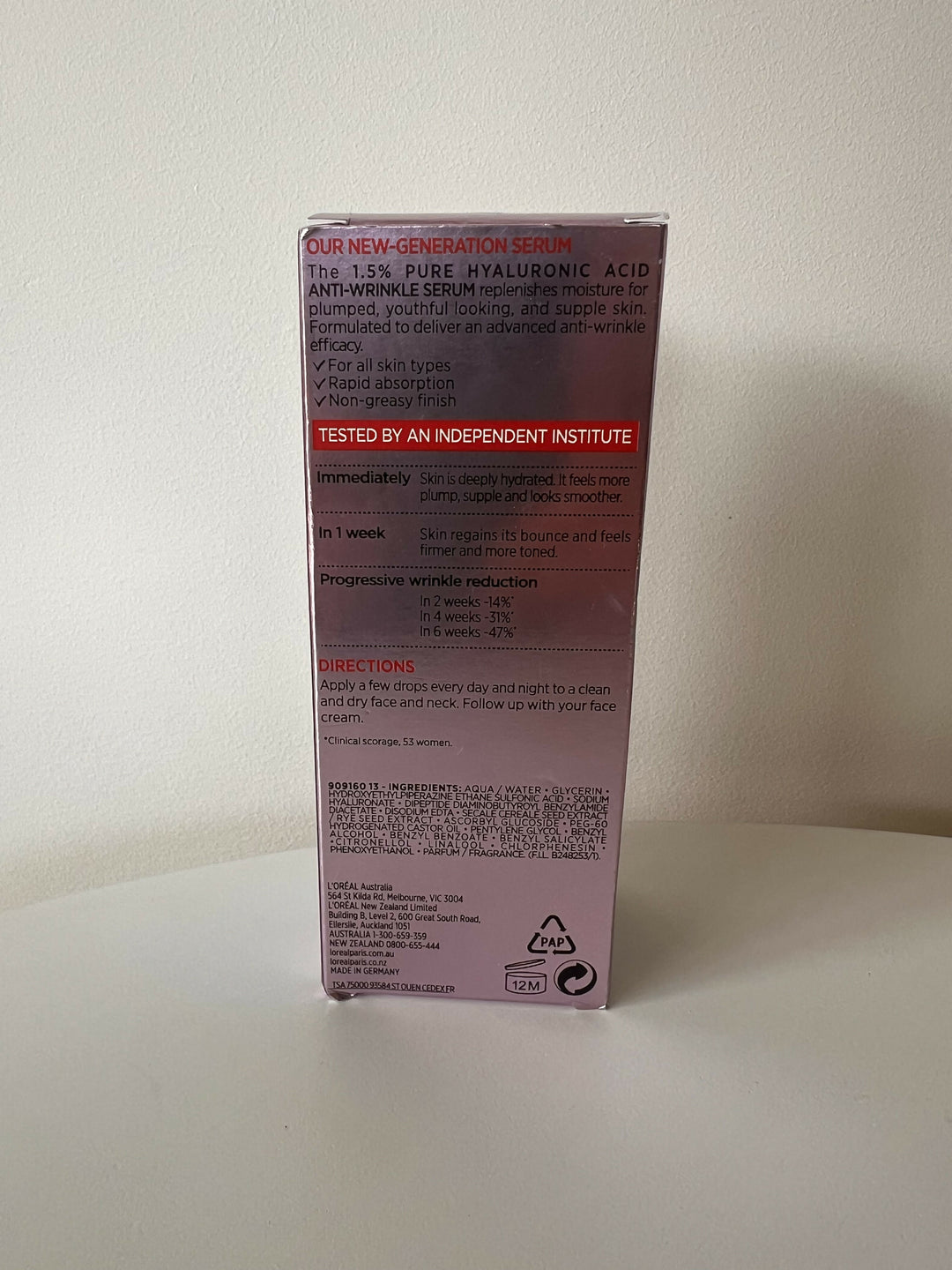 Loreal Paris Revitalift Filler Serum 30ml